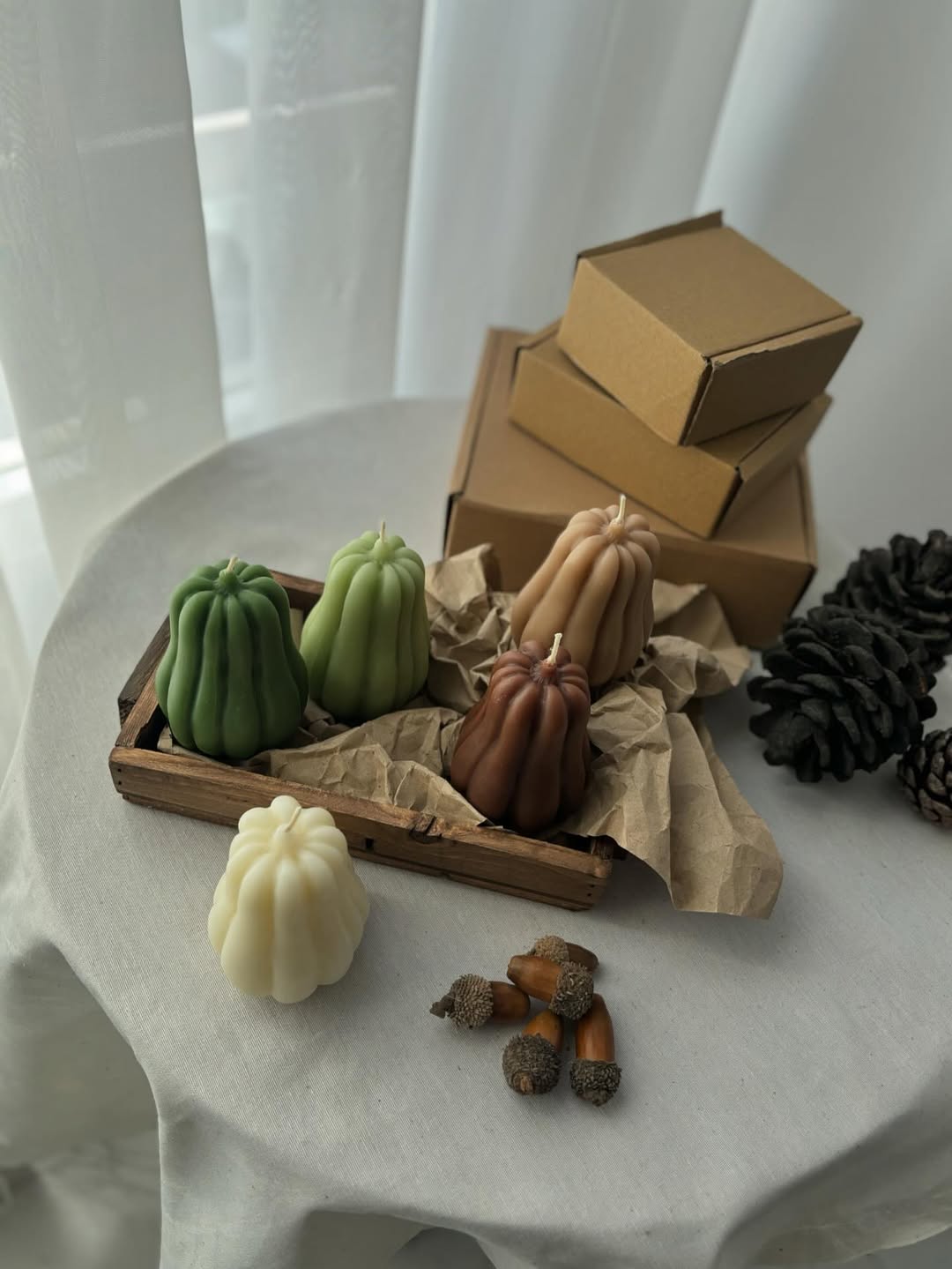 شمع کدو سایز بزرگ