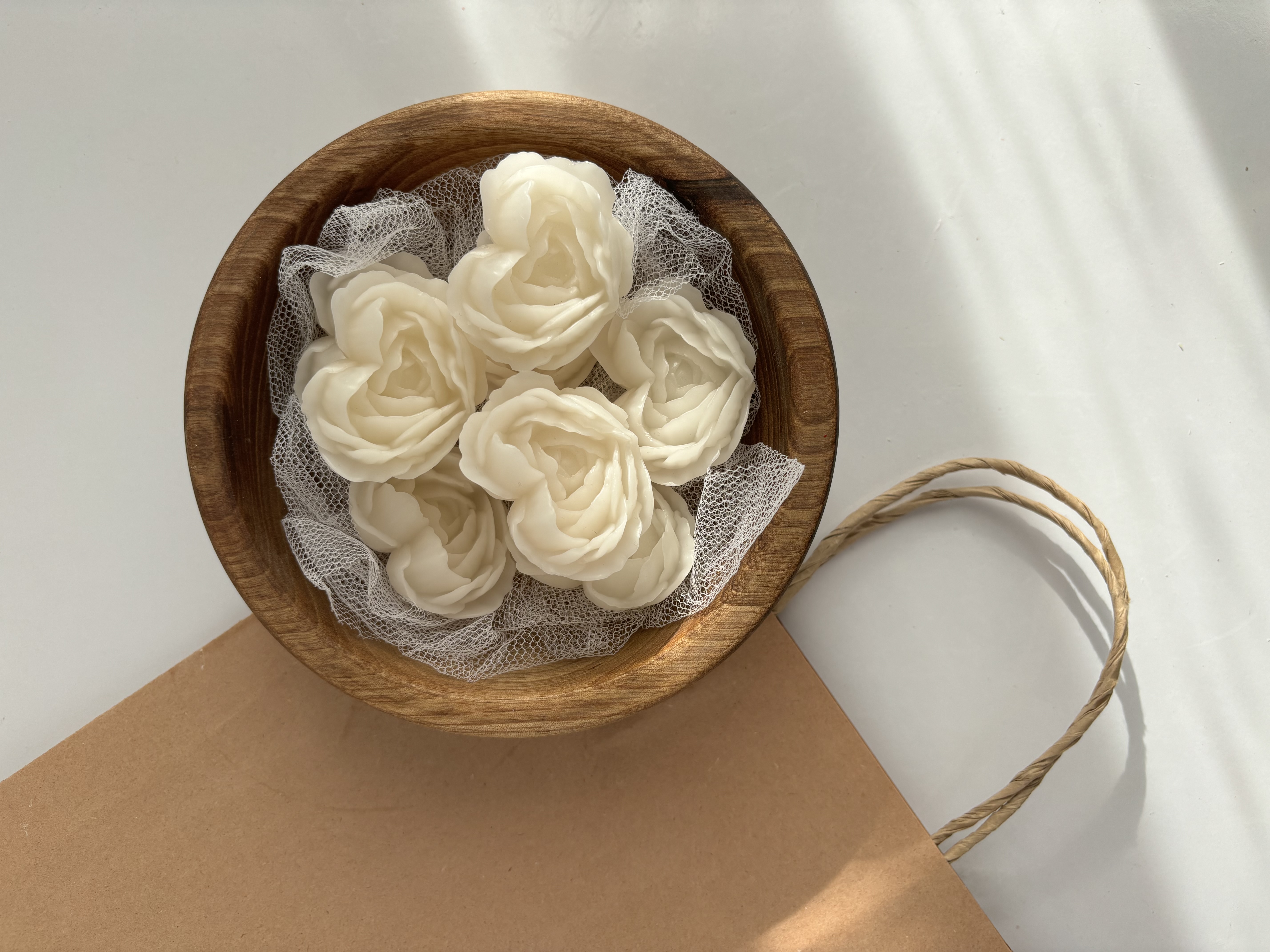 شمع رز قلبی